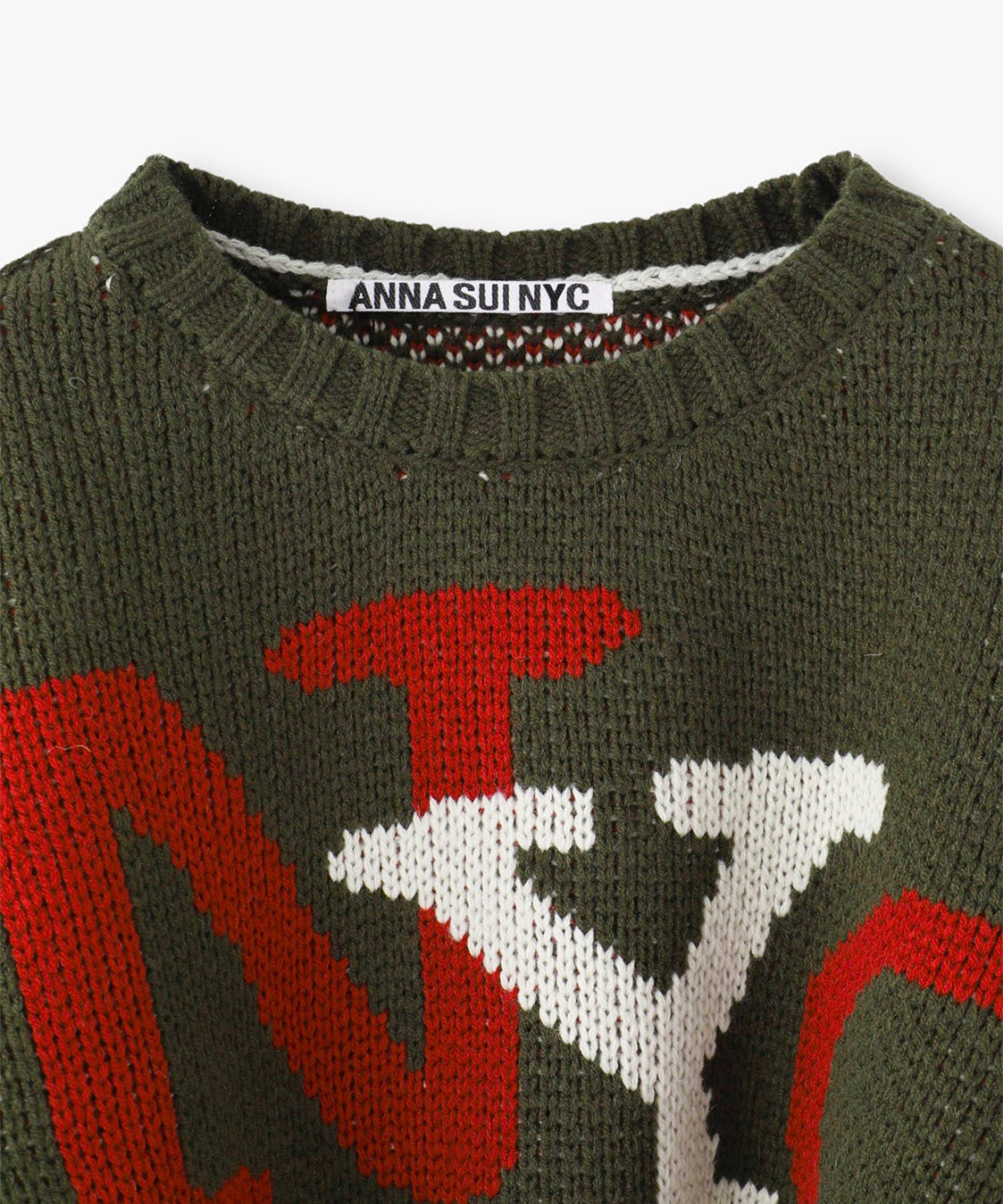 "NYC”ジャガードニットプルオーバー