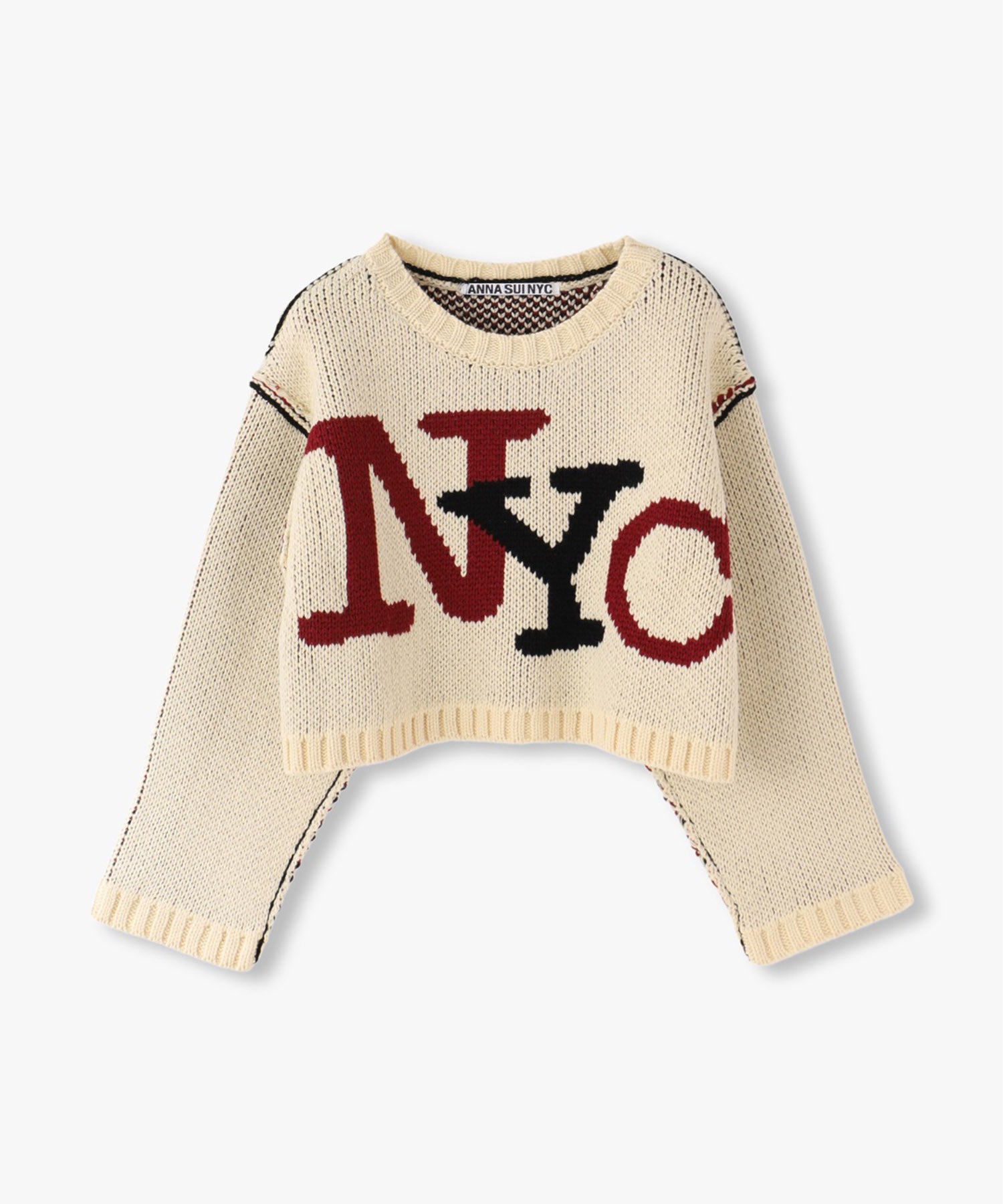 "NYC”ジャガードニットプルオーバー