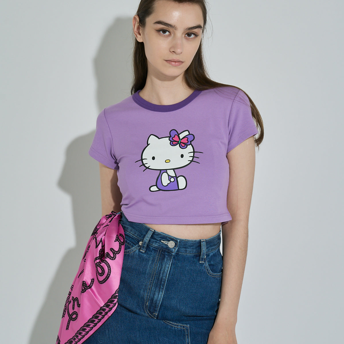 HELLO KITTY リンガーTシャツ – ANNA SUI NYC