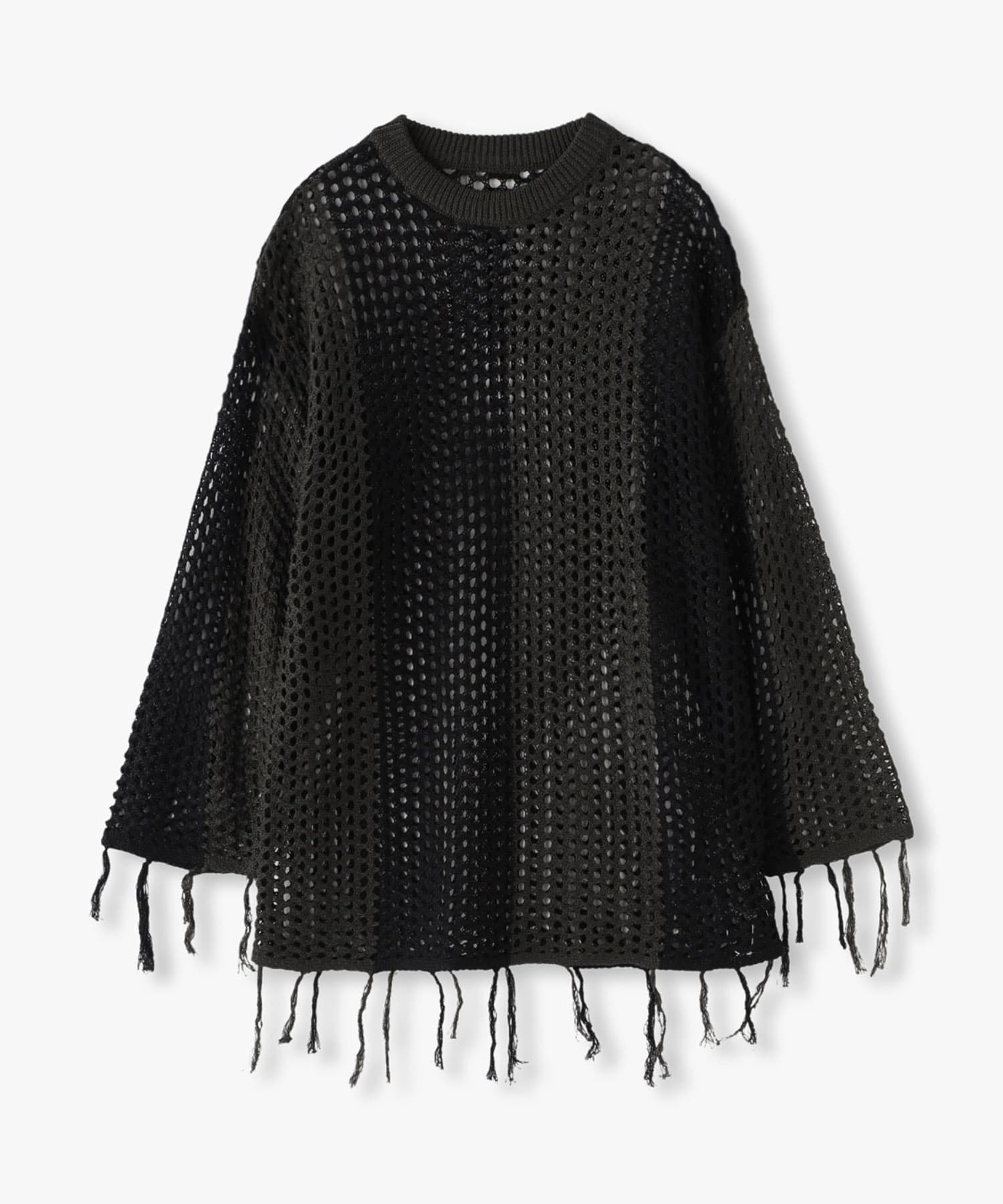 ANNA SUI NYC 配色透かし編みニット