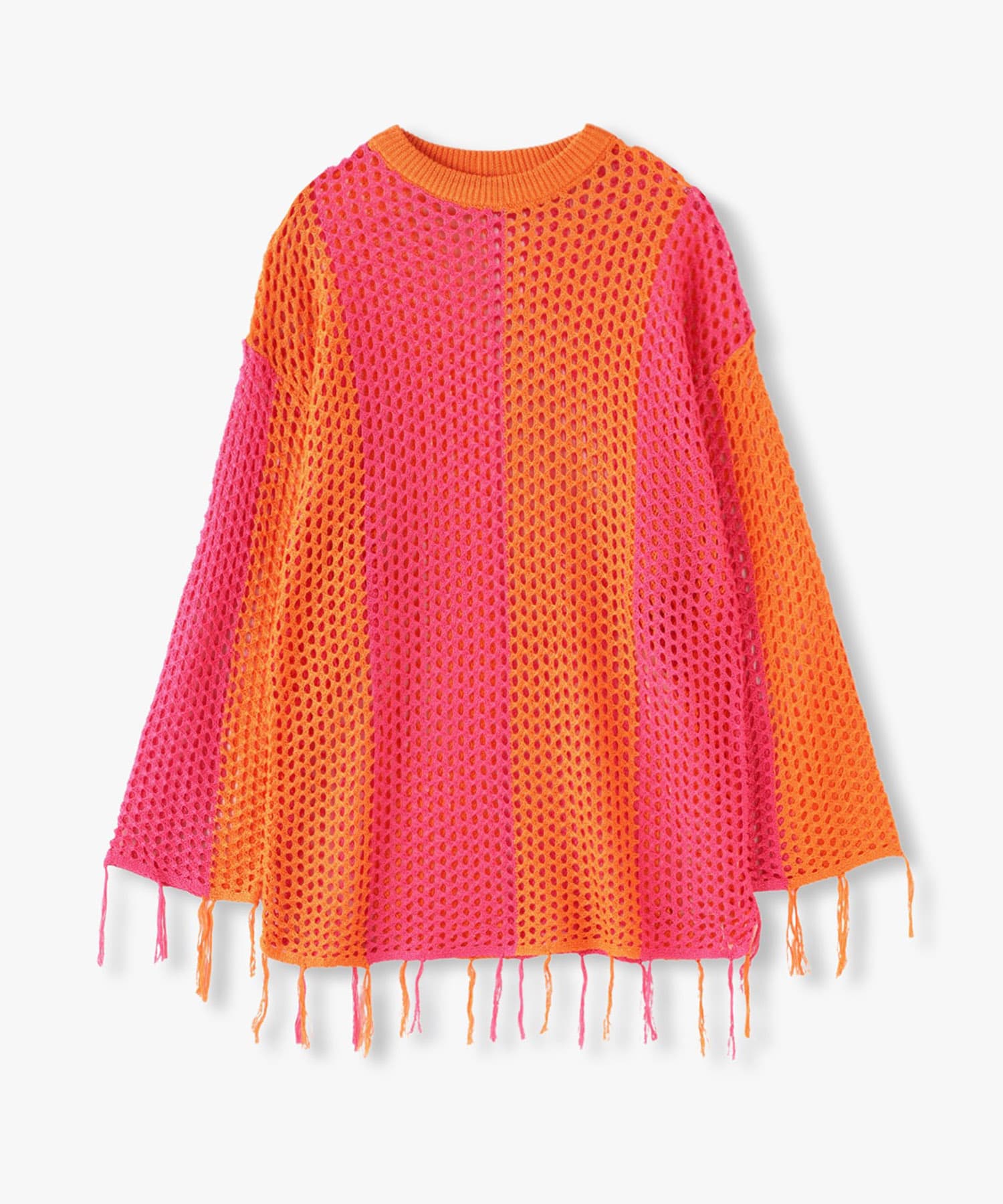 ANNA SUI NYC 配色透かし編みニット