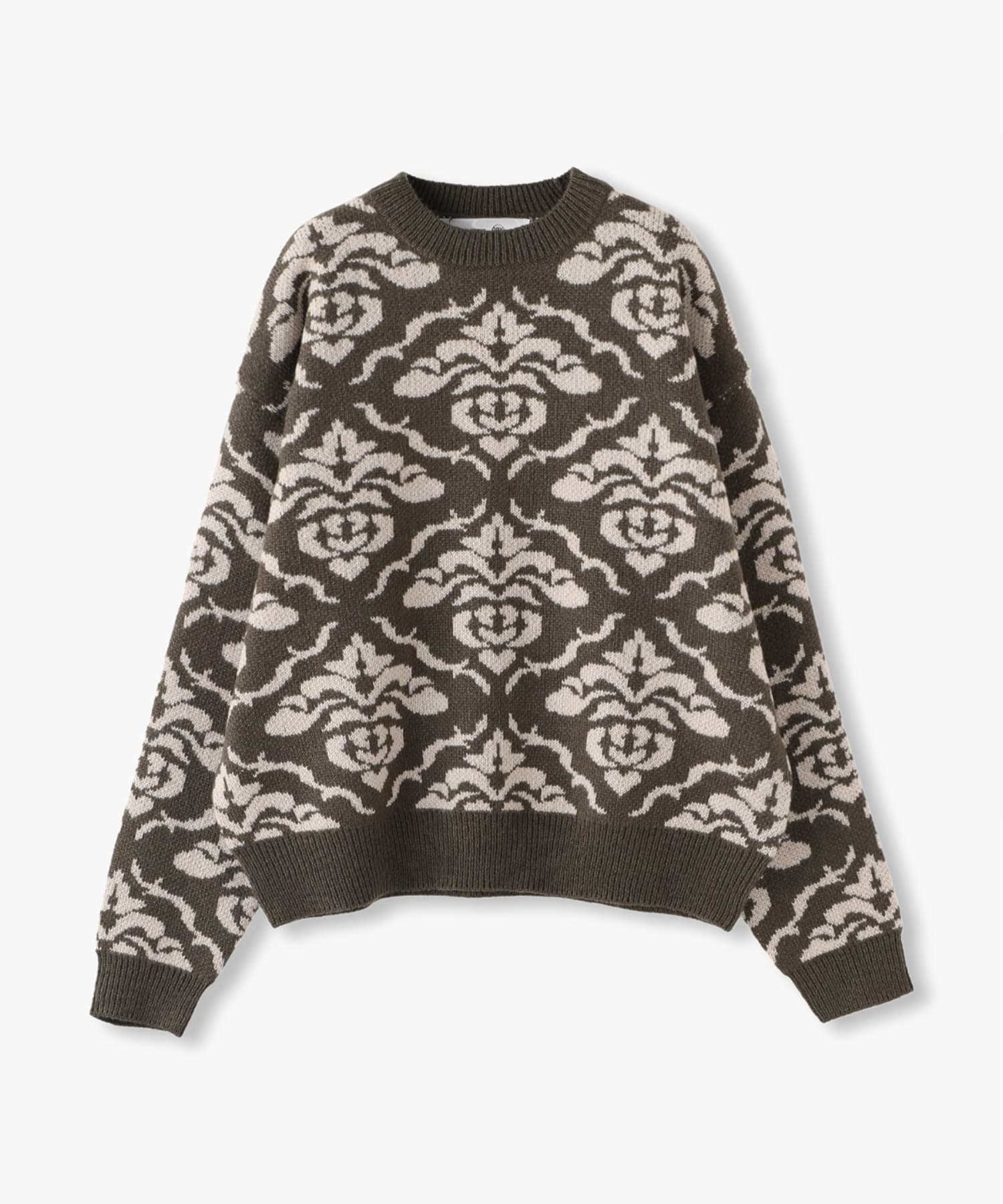 ANNA SUI NYC ダマスク柄 ジャガードニット