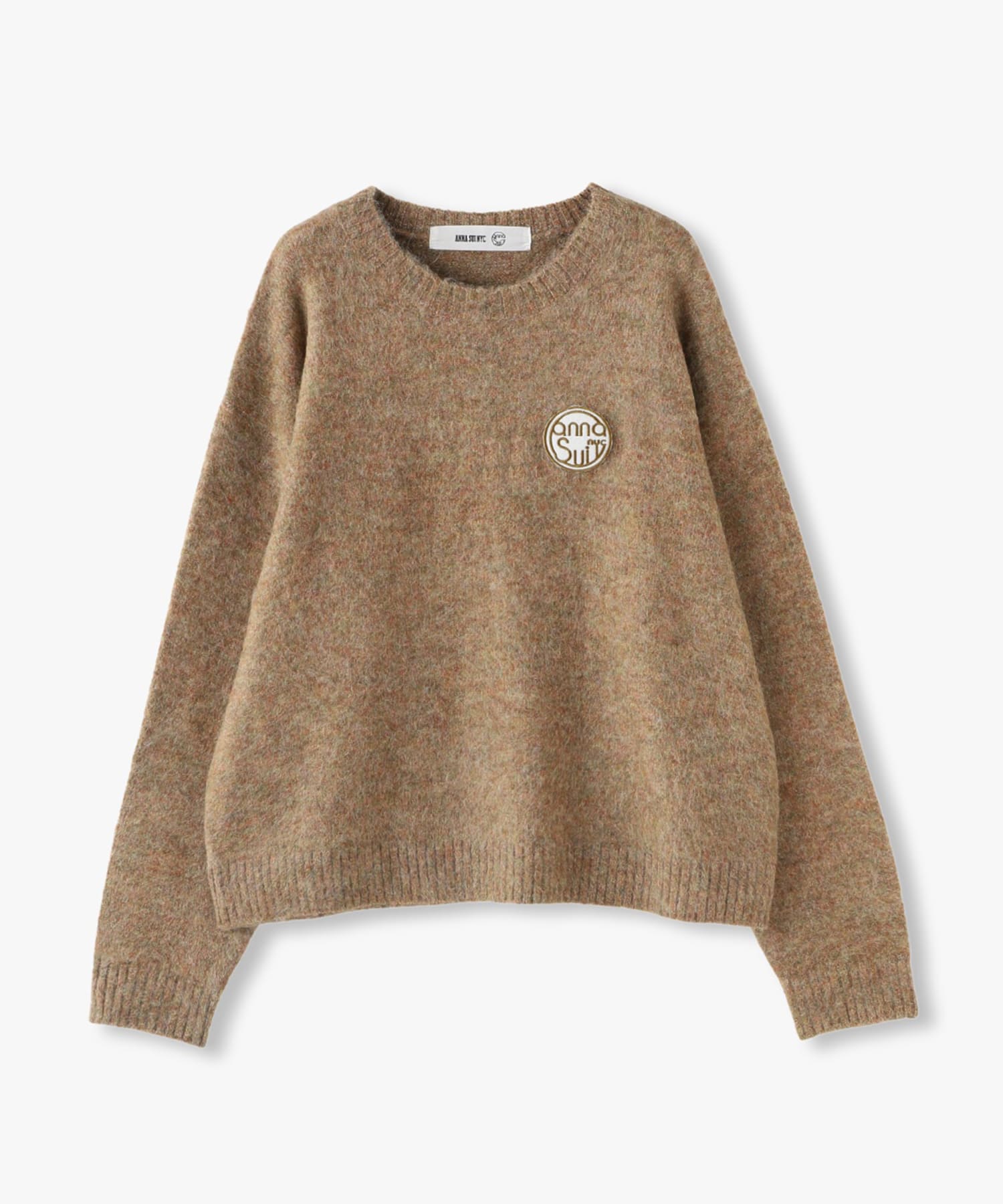ANNA SUI NYC サークルロゴワッペンミックスニット