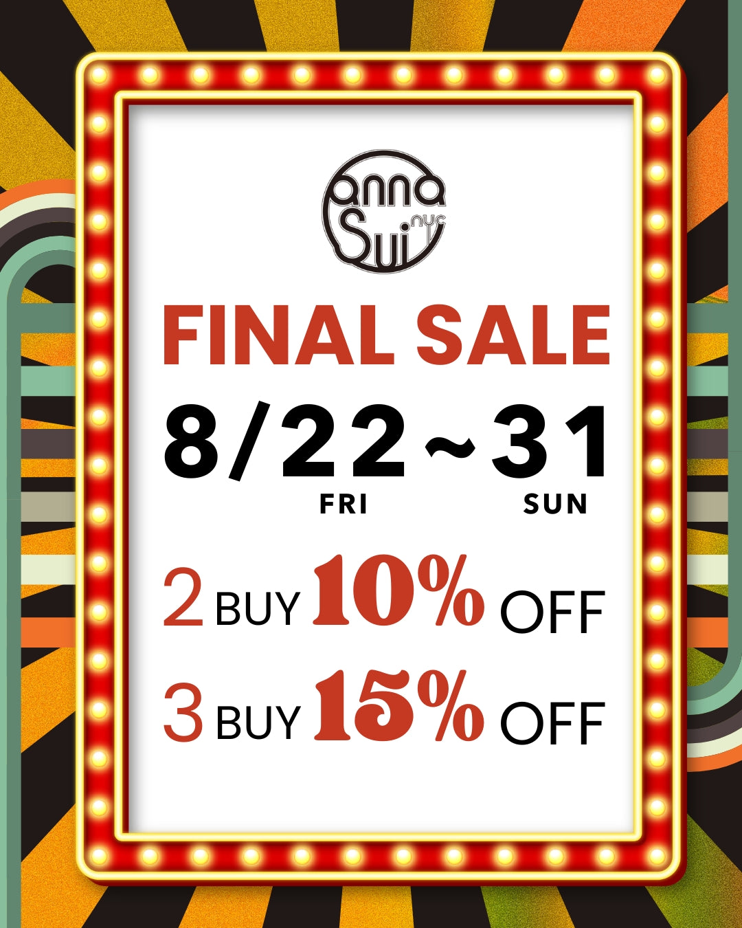 FINAL 2BUY/3BUY SALE【 8/22 fri - 31 sun 】