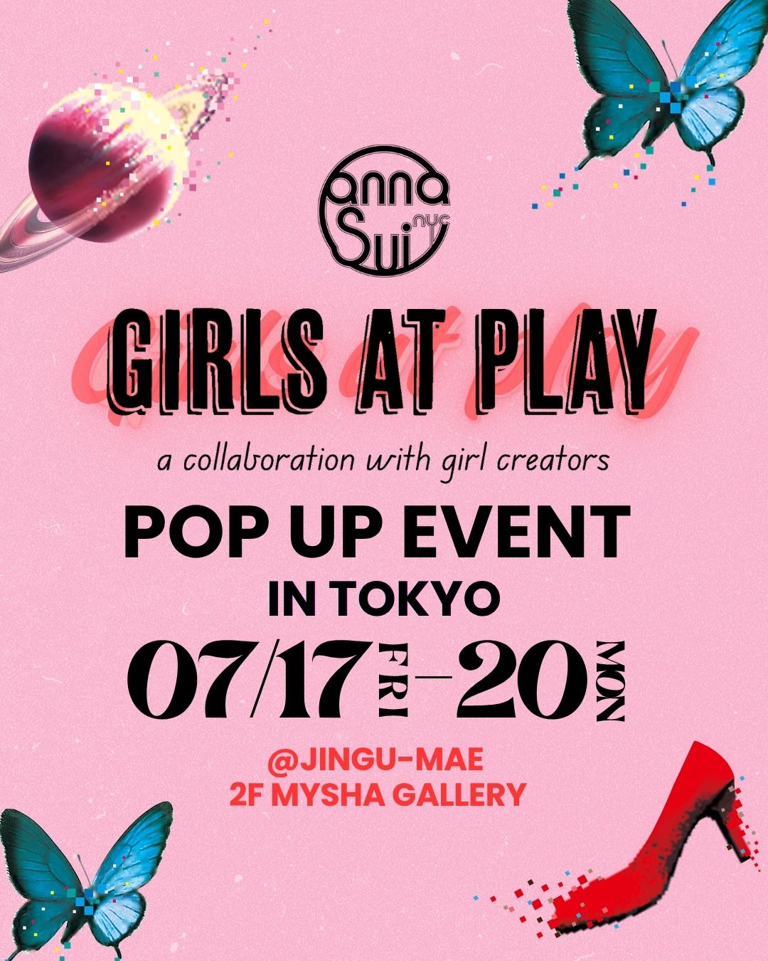 【GIRLS AT PLAY】東京POP UP STORE 7/17-7/20