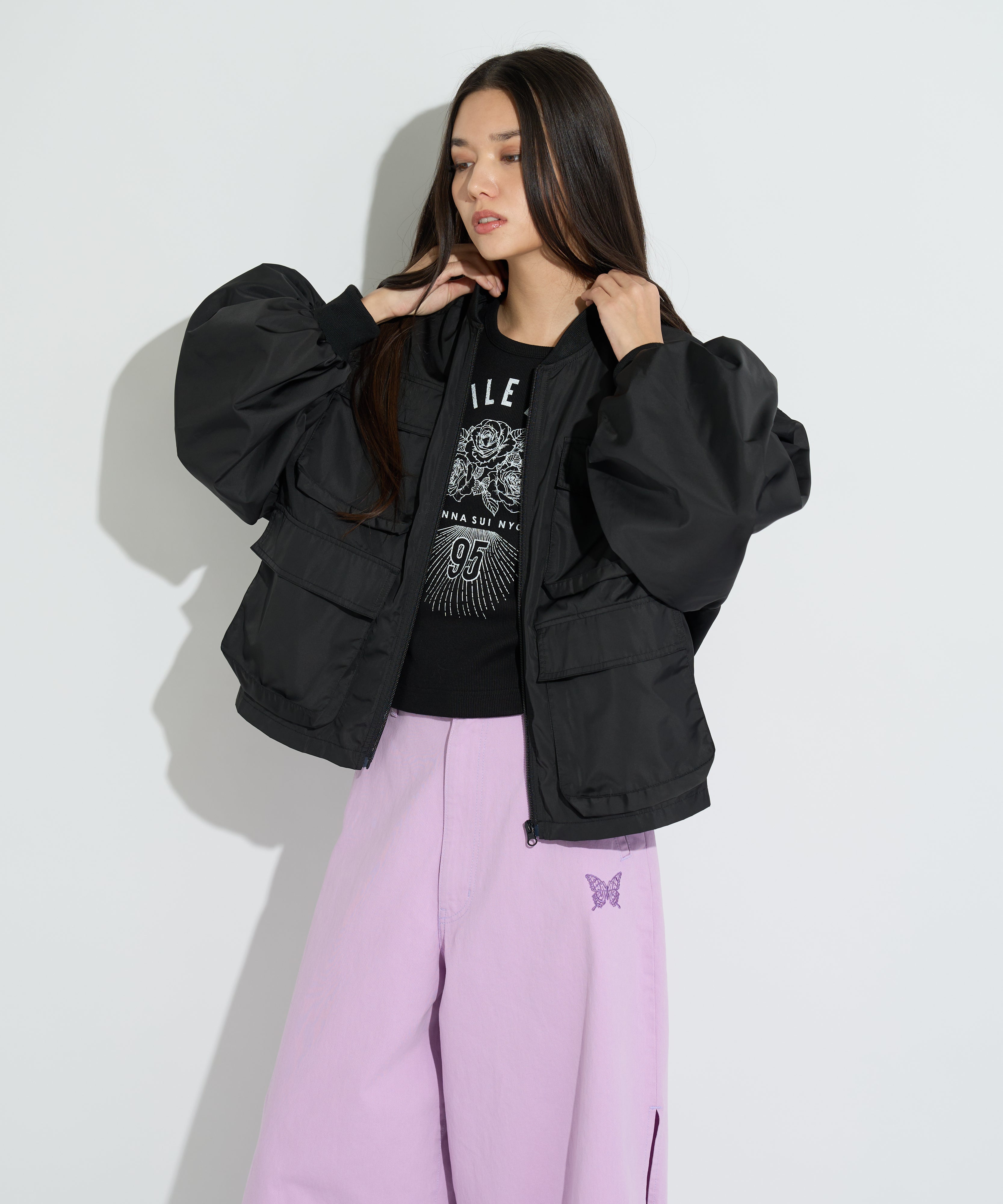 3WAYロングベストブルゾン – ANNA SUI NYC