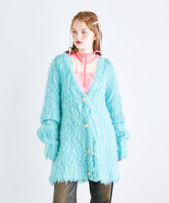 ウェーブシャギーカーデ