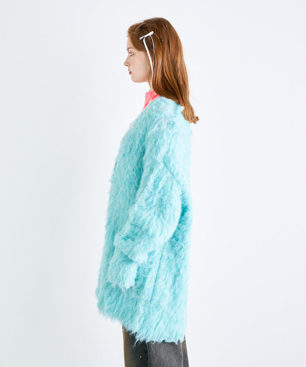 ウェーブシャギーカーデ