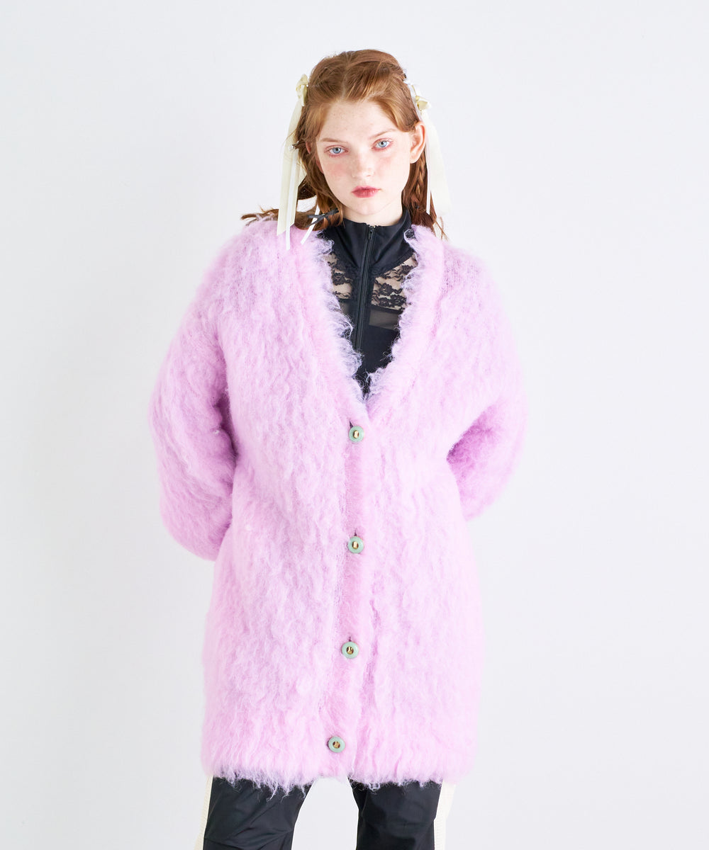 ウェーブシャギーカーデ