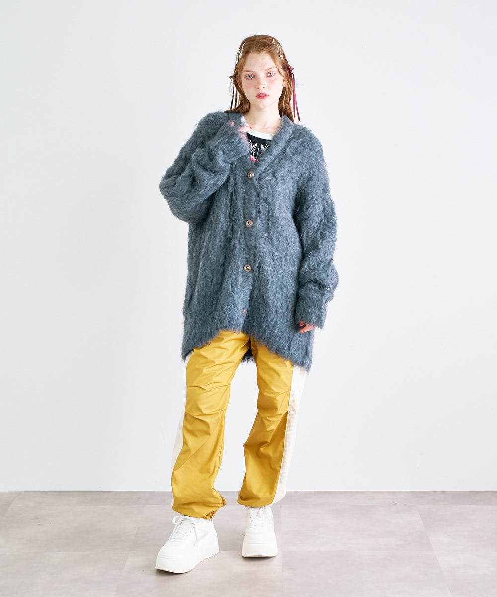 ウェーブシャギーカーデ