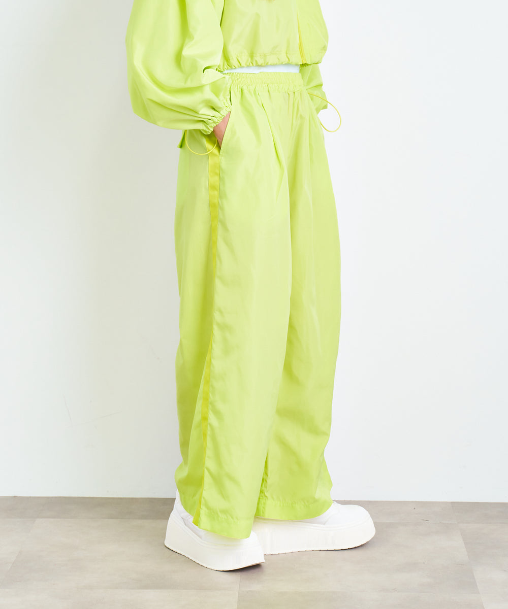 サイドラインワイドパンツ