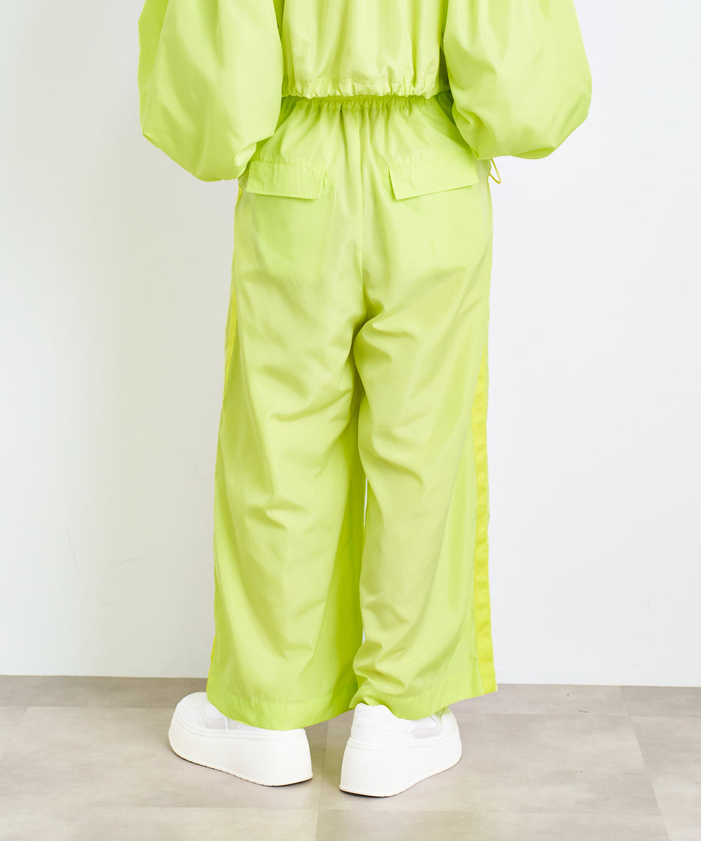 サイドラインワイドパンツ