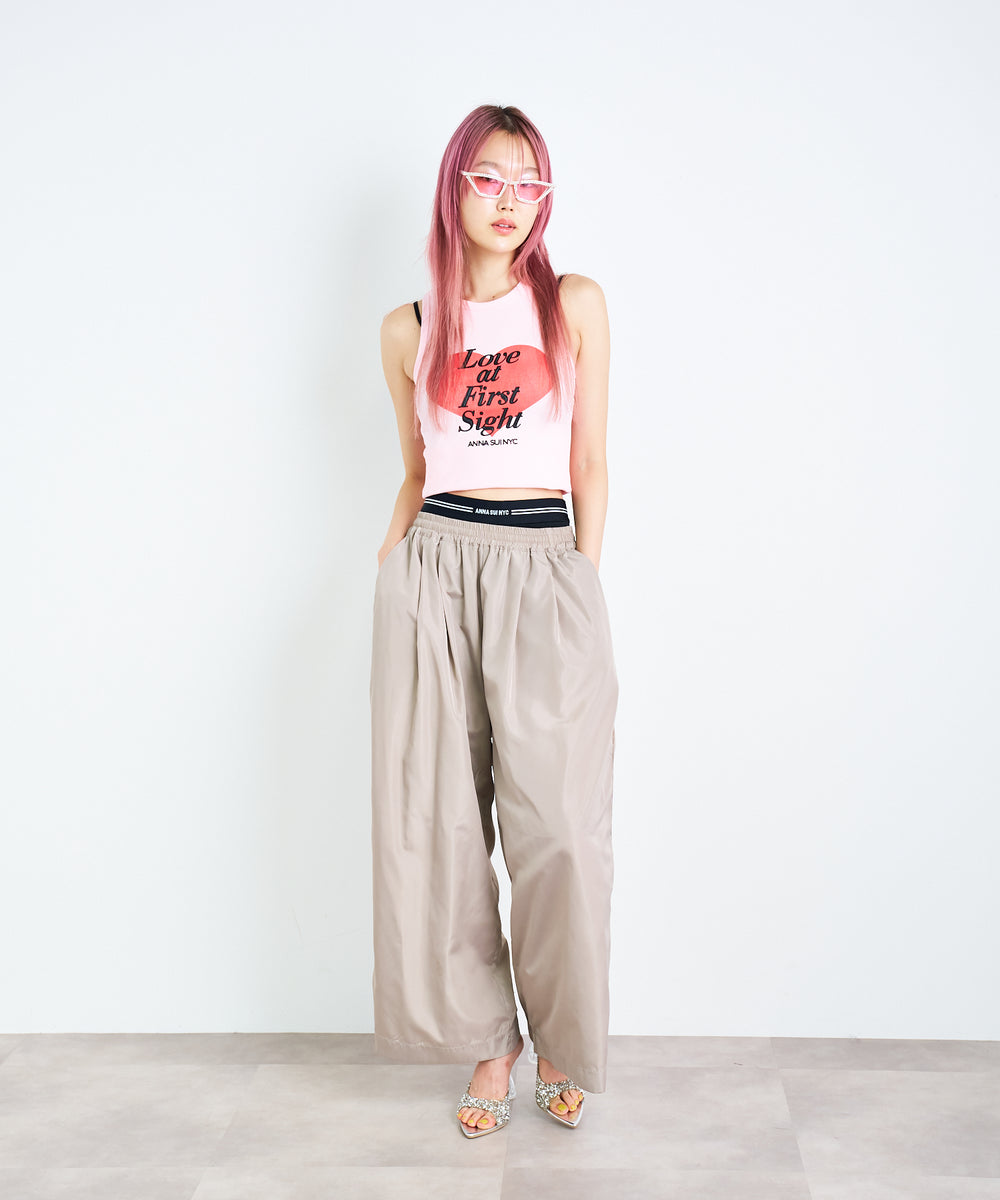 サイドラインワイドパンツ