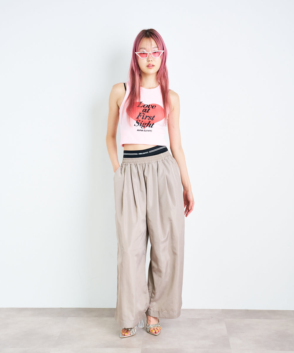 サイドラインワイドパンツ