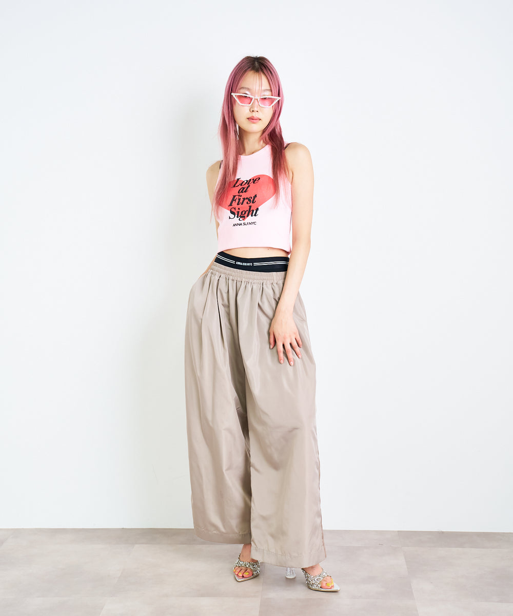 サイドラインワイドパンツ