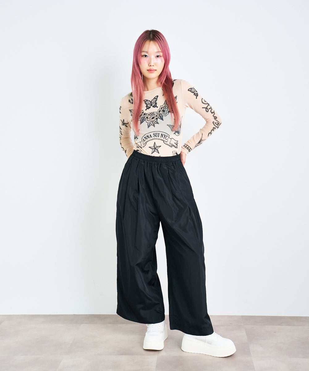 サイドラインワイドパンツ