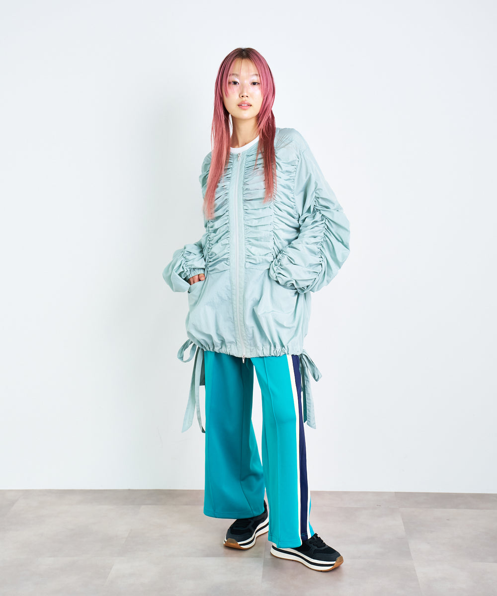 シャーリングダブルジップブルゾン