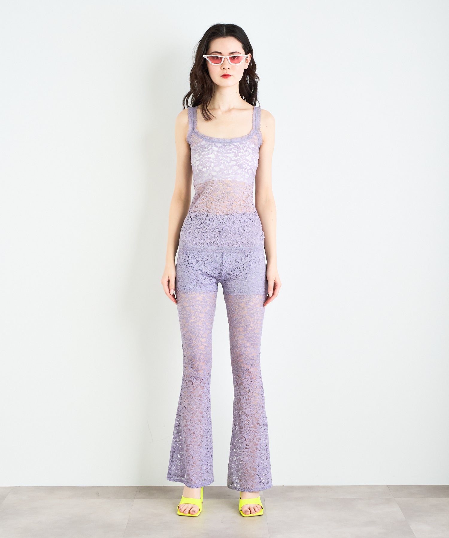 ストレッチレースフレアパンツ – ANNA SUI NYC