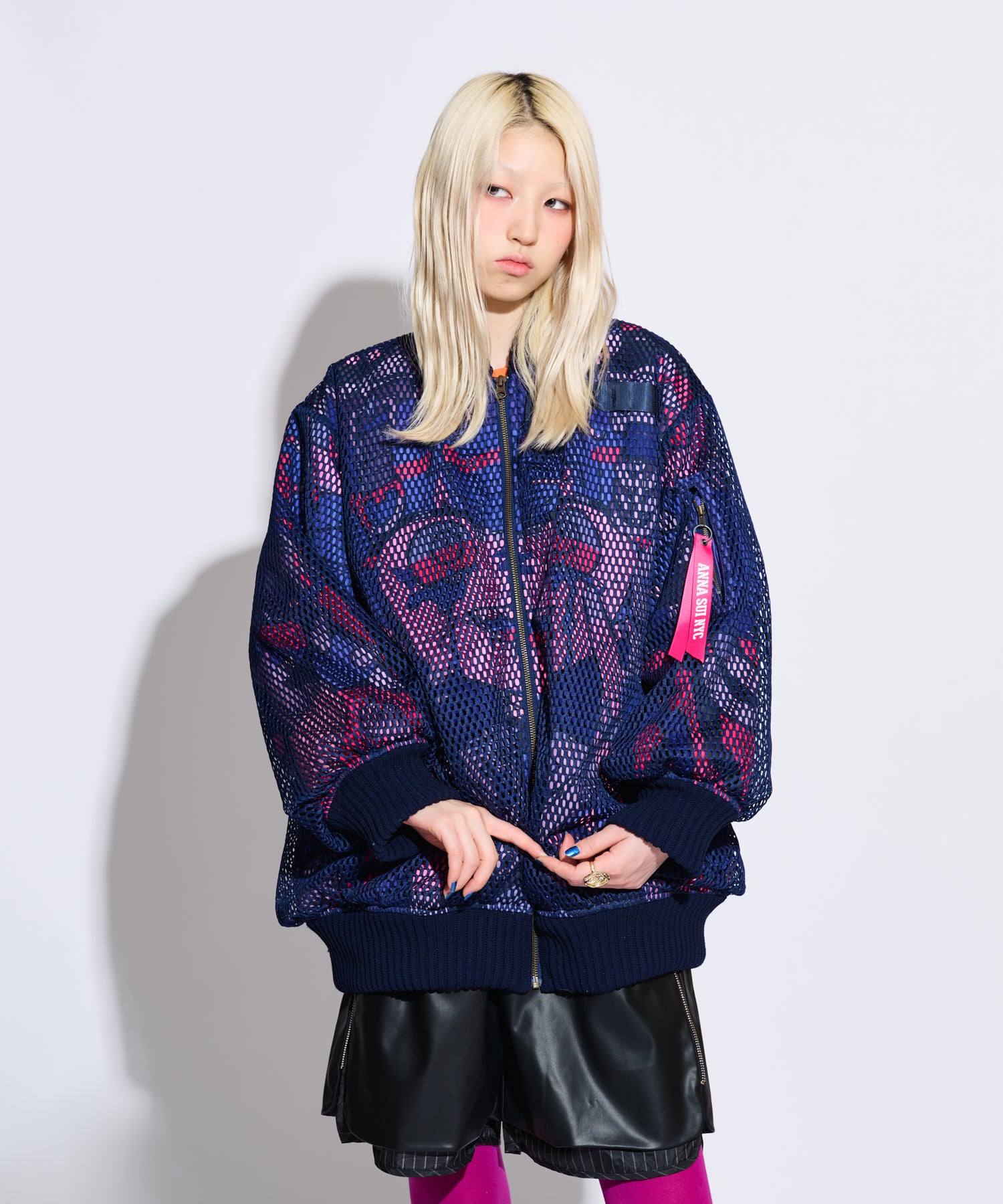 TERAメッシュレイヤードブルゾン – anna sui nyc
