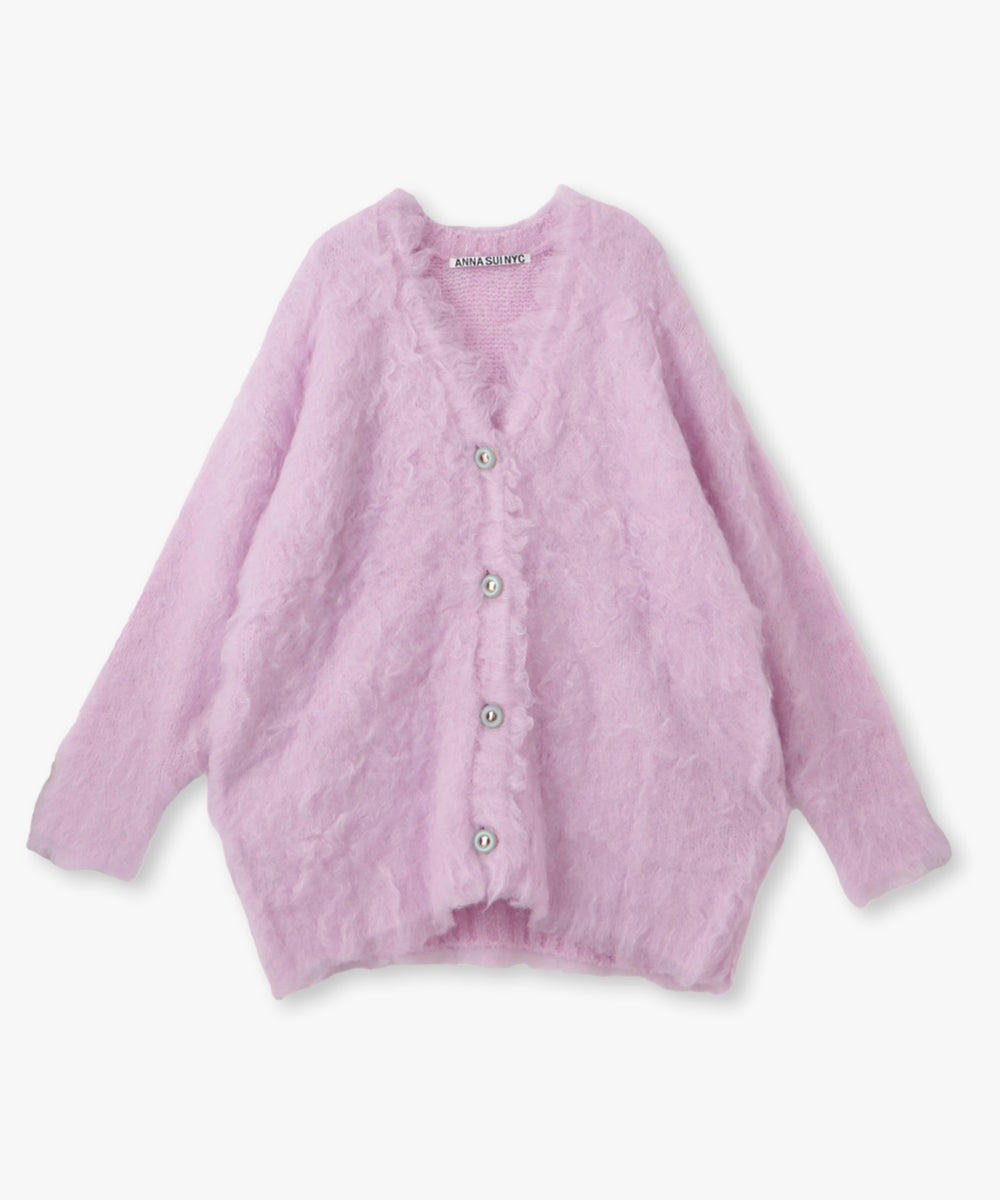 ウェーブシャギーカーデ