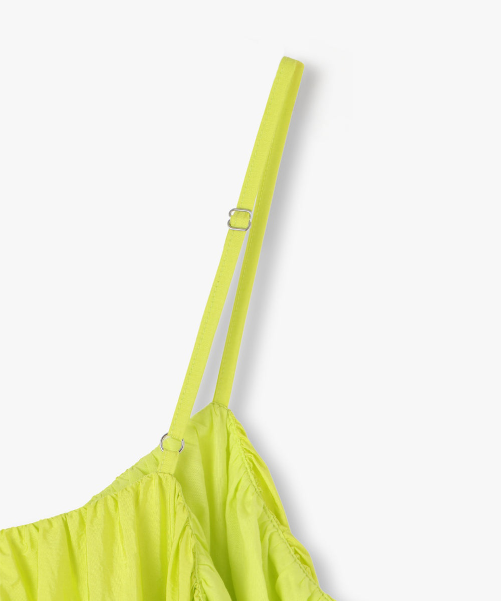 ギャザーフレアキャミワンピース