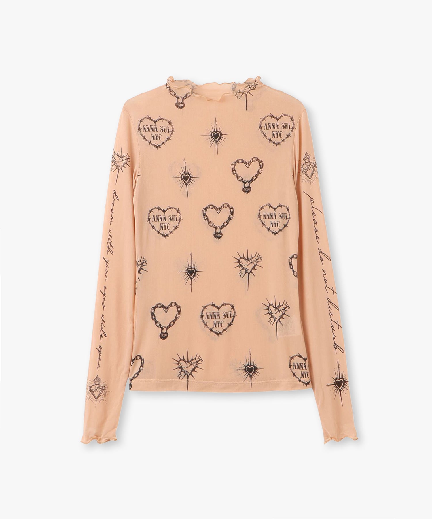 ハート総柄シアートップス – ANNA SUI NYC