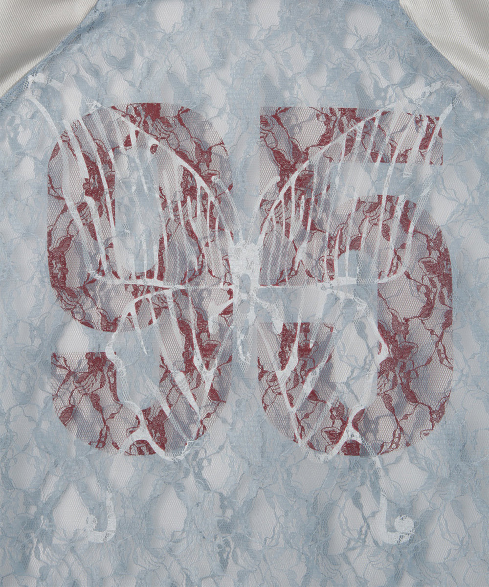 バタフライプリントゲームシャツ