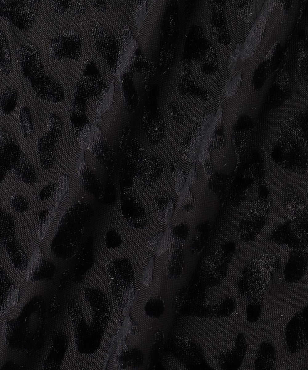 総柄シアータートルネック