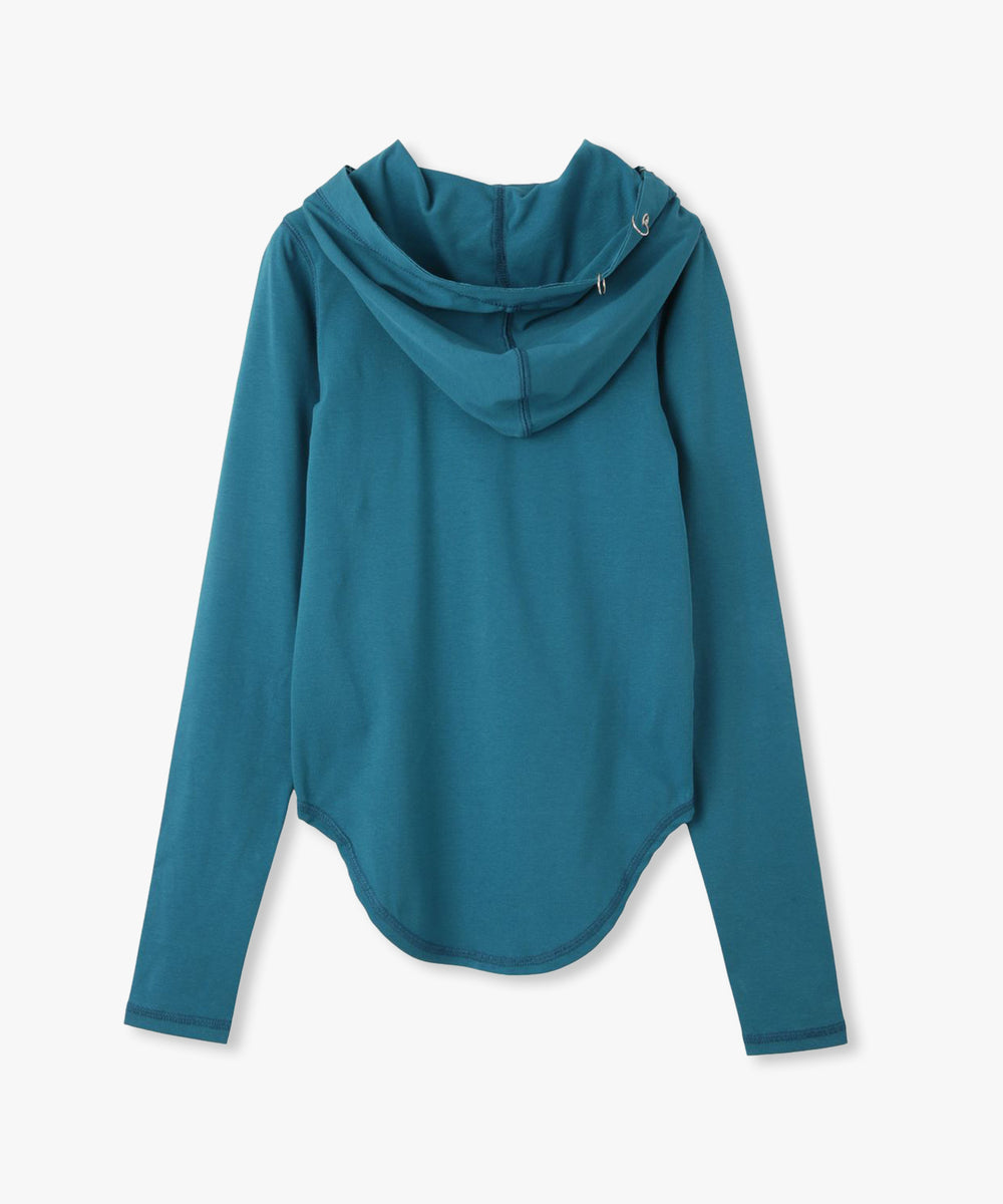 AS刺繍リブフーディー