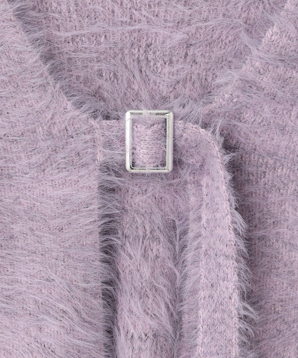 フェザーヤーンベルトカーディガン