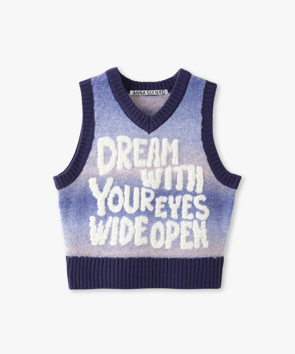 グラデーションジャガードベスト