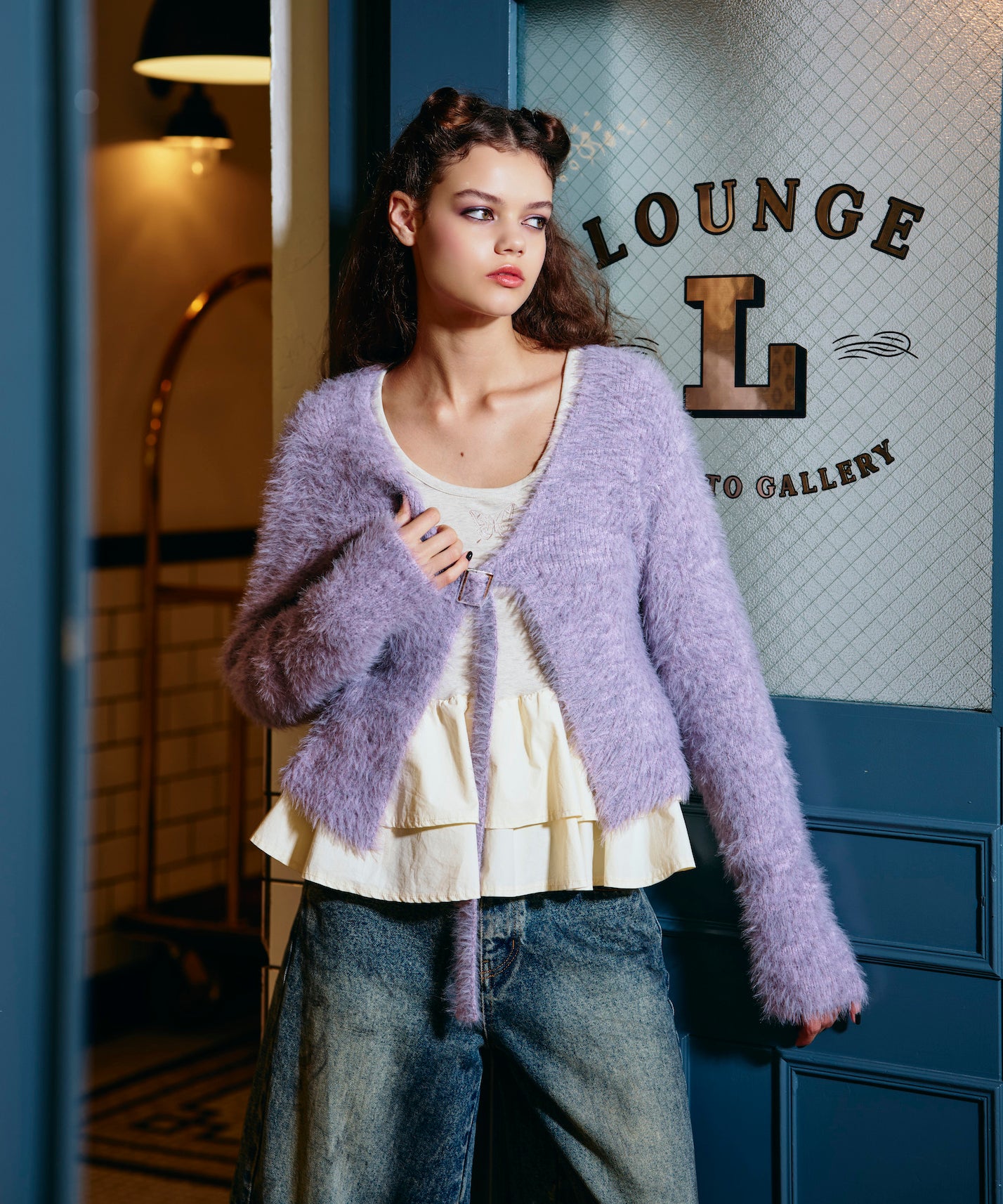 ANNA SUI ブラック フリルスカート ANNA SUI ブラック フリルスカート レディース