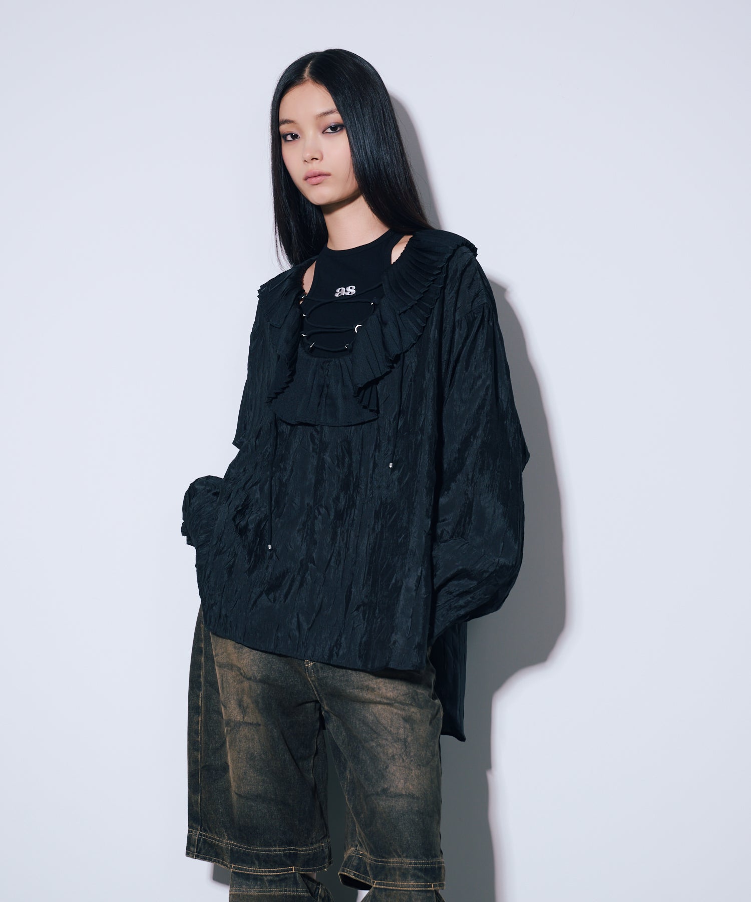 【美品】 IENA レース　レースアップブラウス レースアップブラウス – ANNA SUI NYC