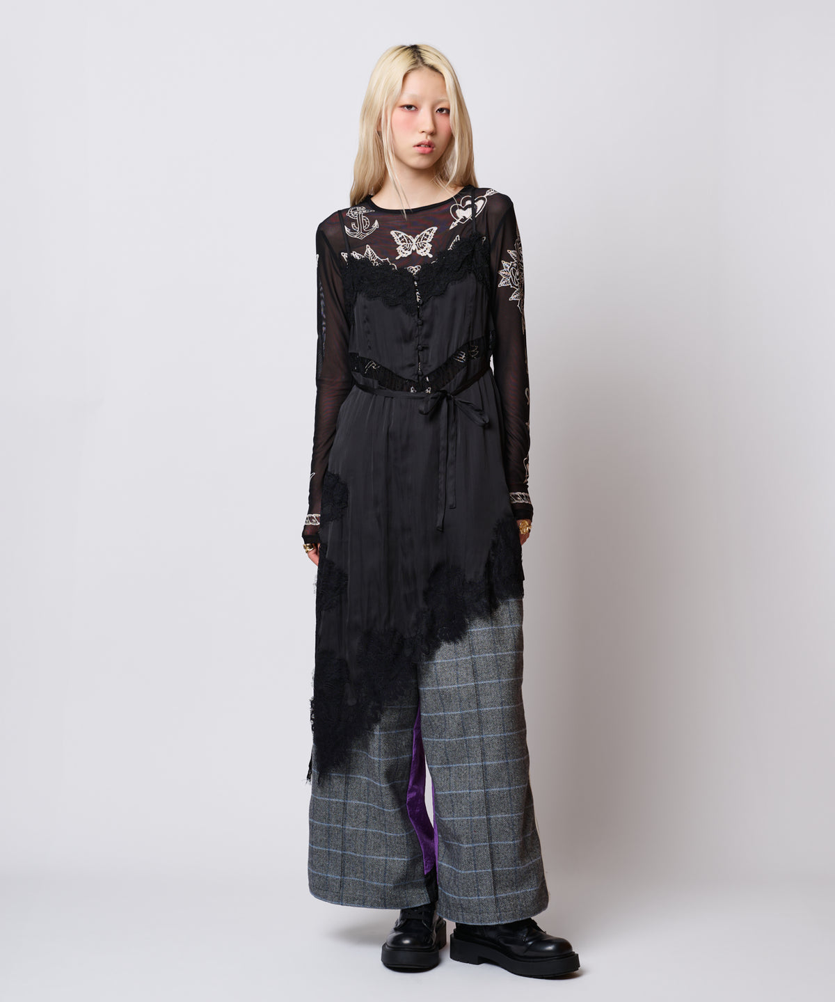 レーストリムキャミワンピース – anna sui nyc