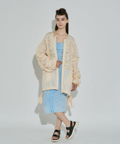 シャーリングダブルジップブルゾン