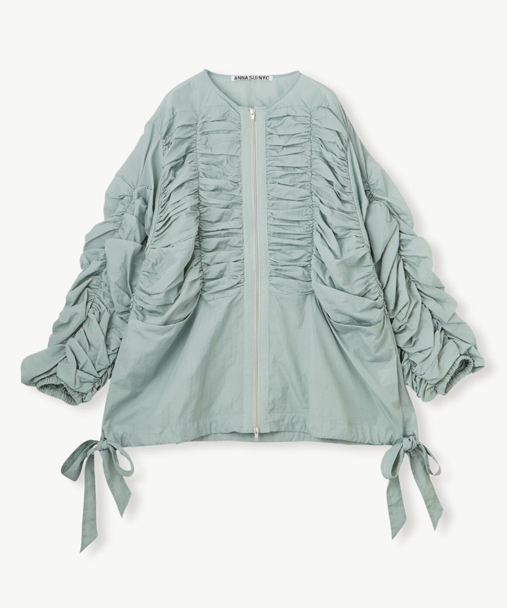 シャーリングダブルジップブルゾン