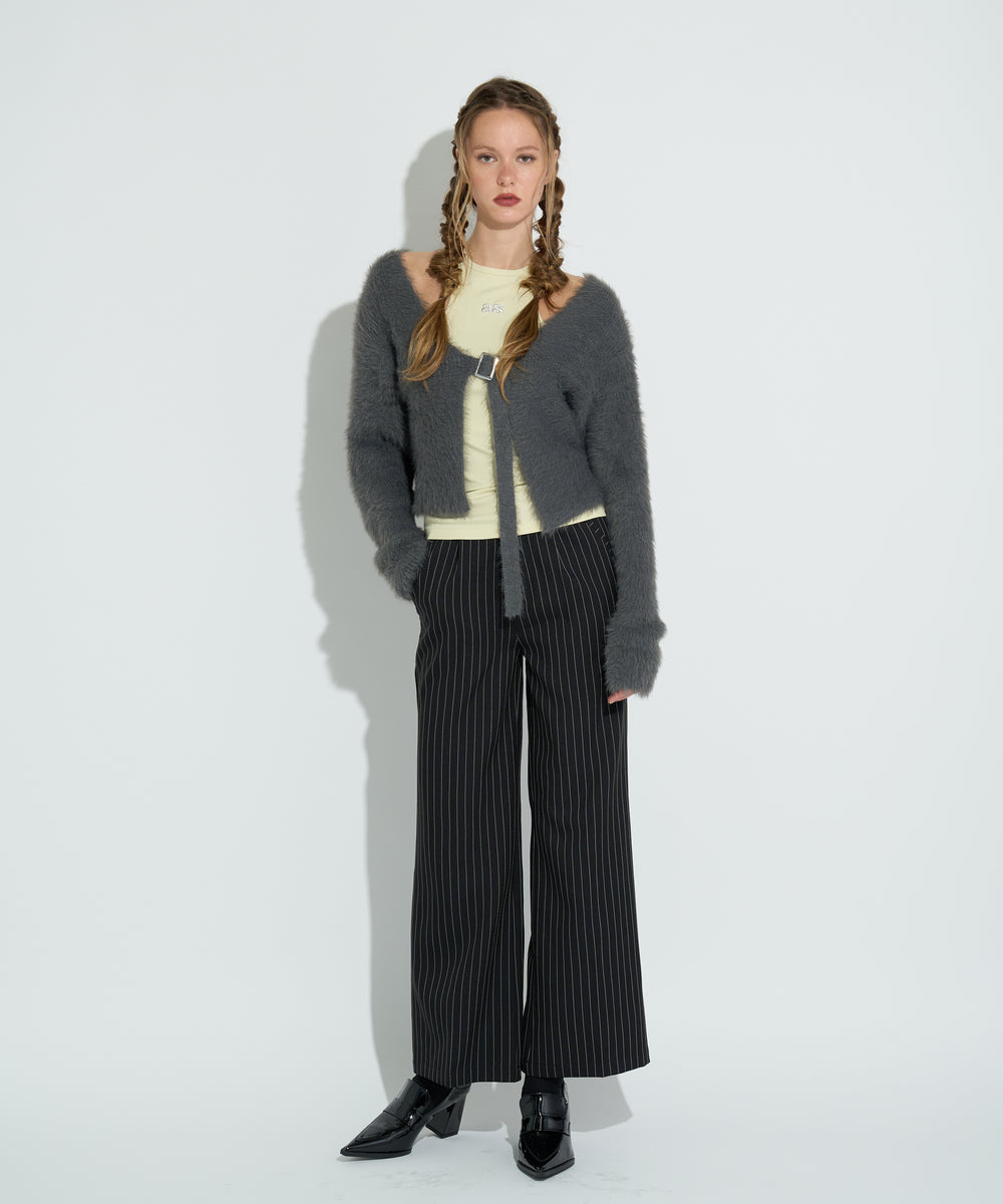 フェザーヤーンベルトカーディガン