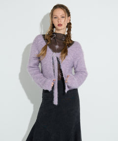 フェザーヤーンベルトカーディガン