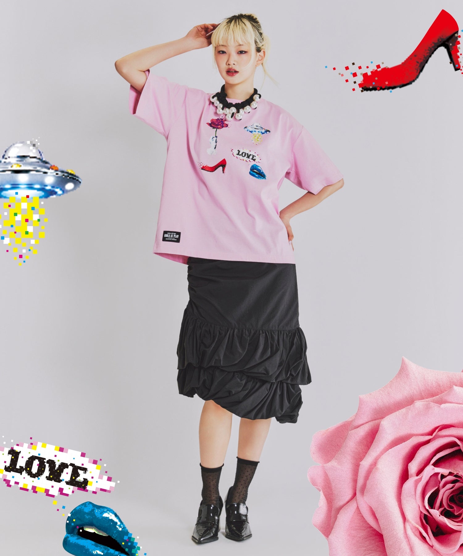 SHIRACO プリントTシャツ – ANNA SUI NYC