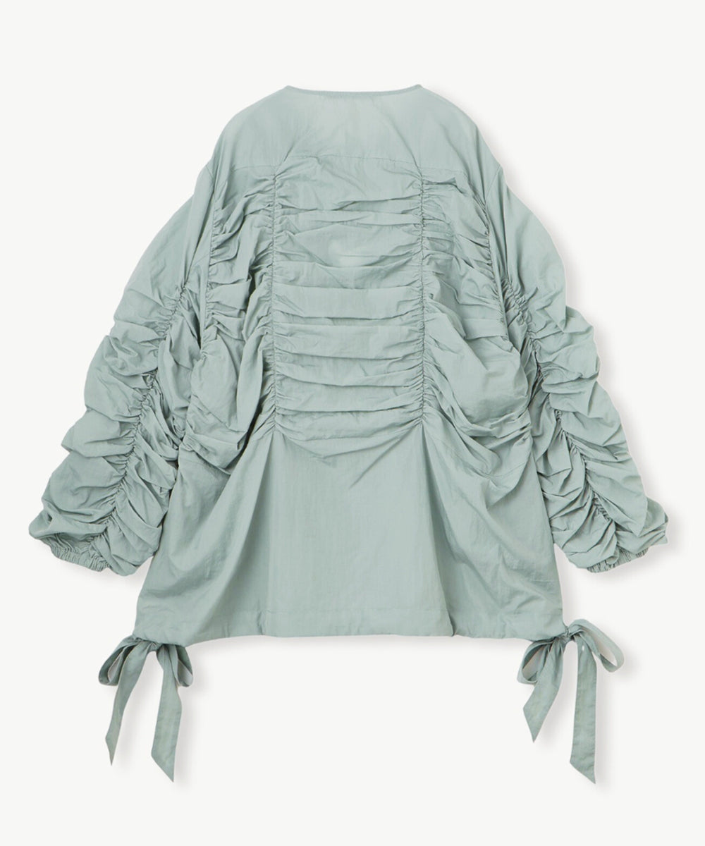 シャーリングダブルジップブルゾン