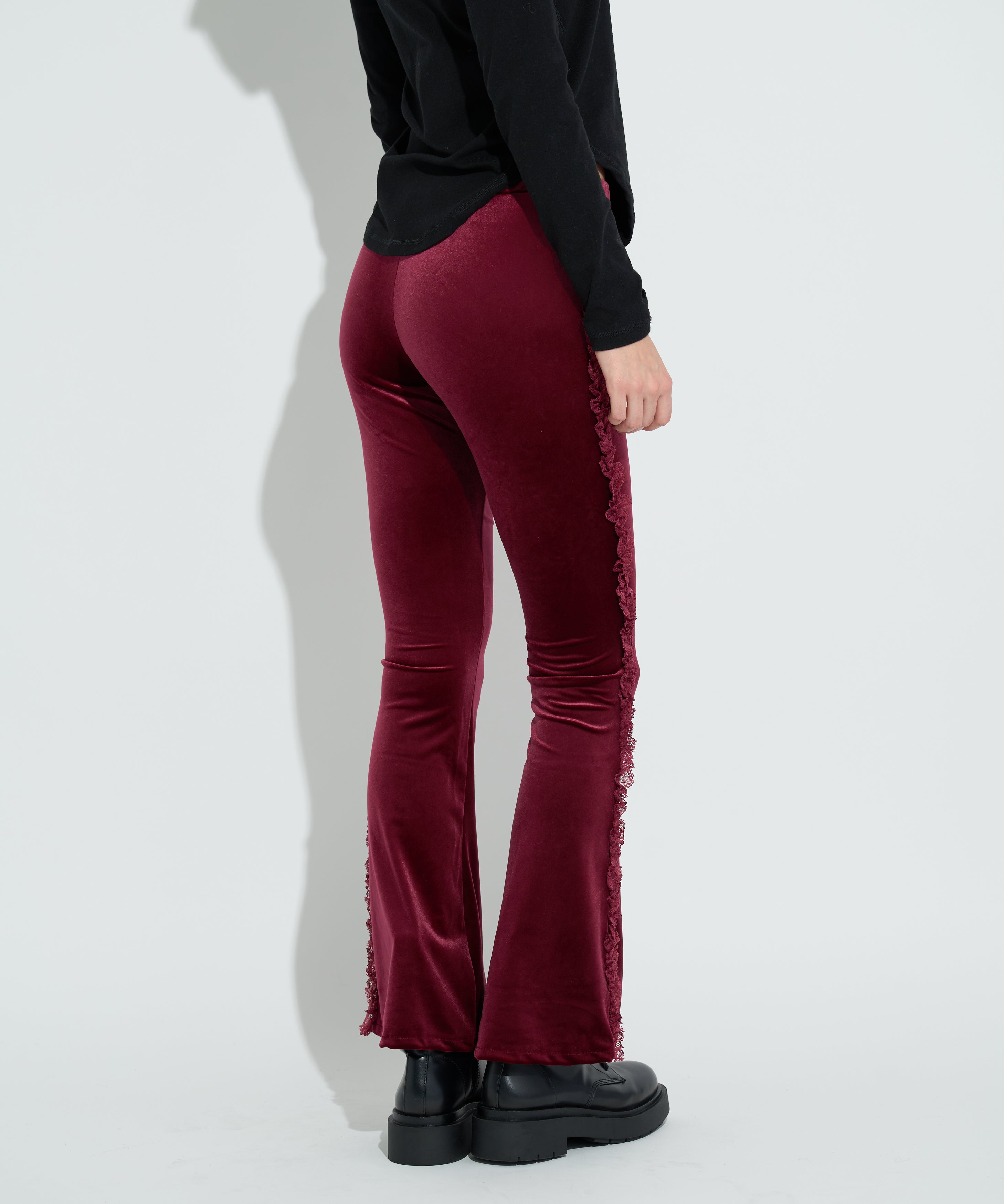 サイドフリルベロアパンツ – ANNA SUI NYC