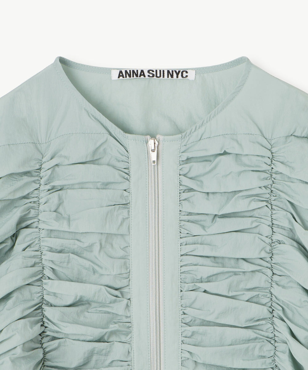 シャーリングダブルジップブルゾン