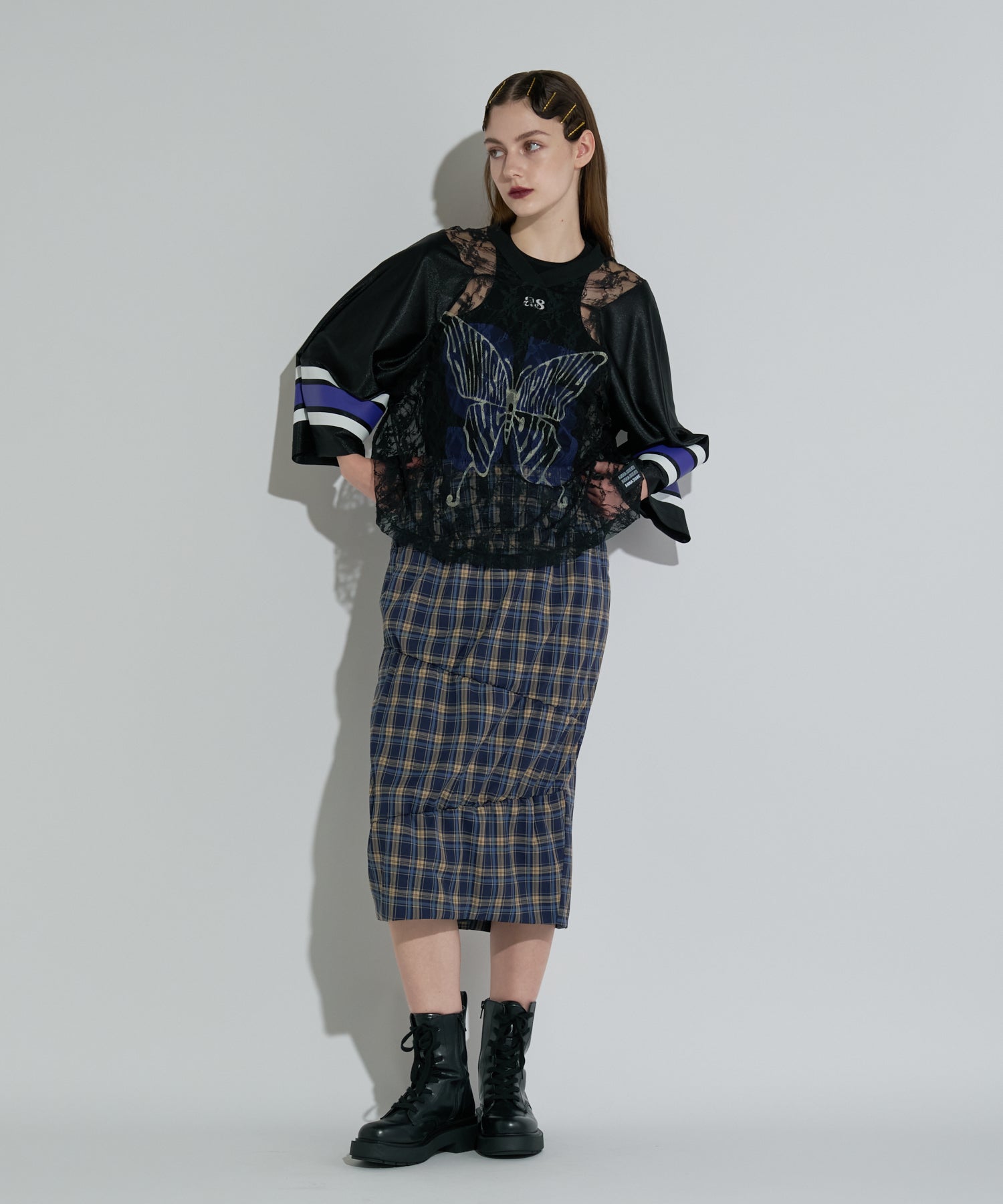 ANNA SUI フリンジ　レース　ウエスタン　スカート　ヴィンテージ　アナスイ ANNA SUI フリンジレースウエスタンスカートヴィンテージアナスイ