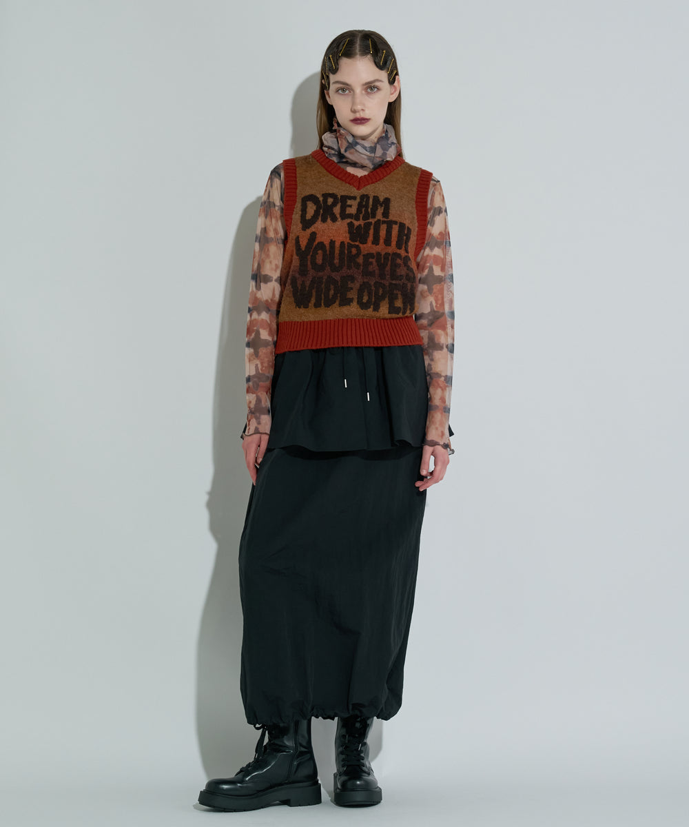 グラデーションジャガードベスト