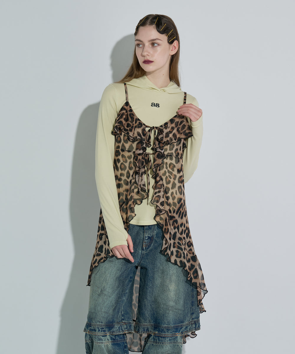 AS刺繍リブフーディー