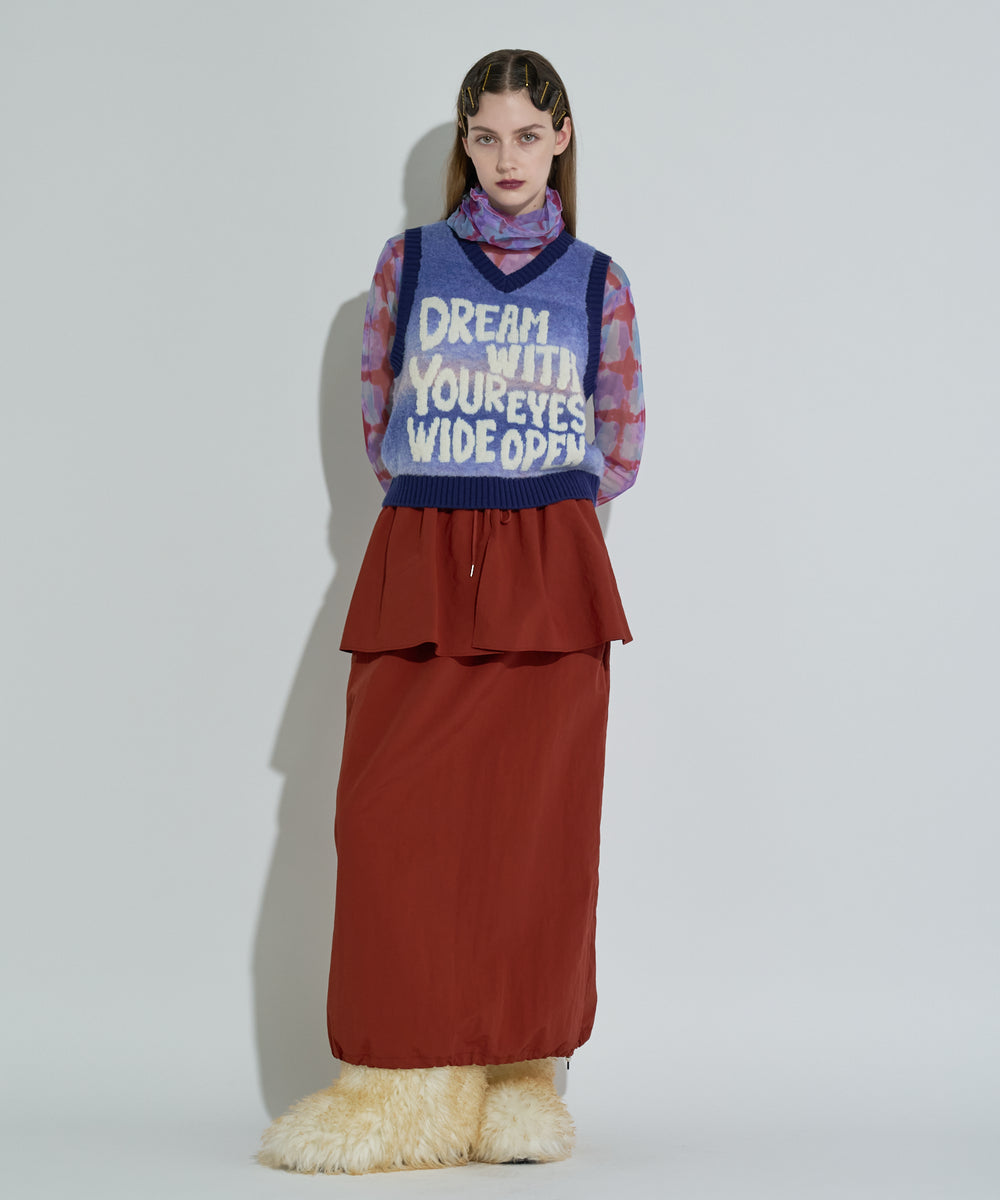 グラデーションジャガードベスト