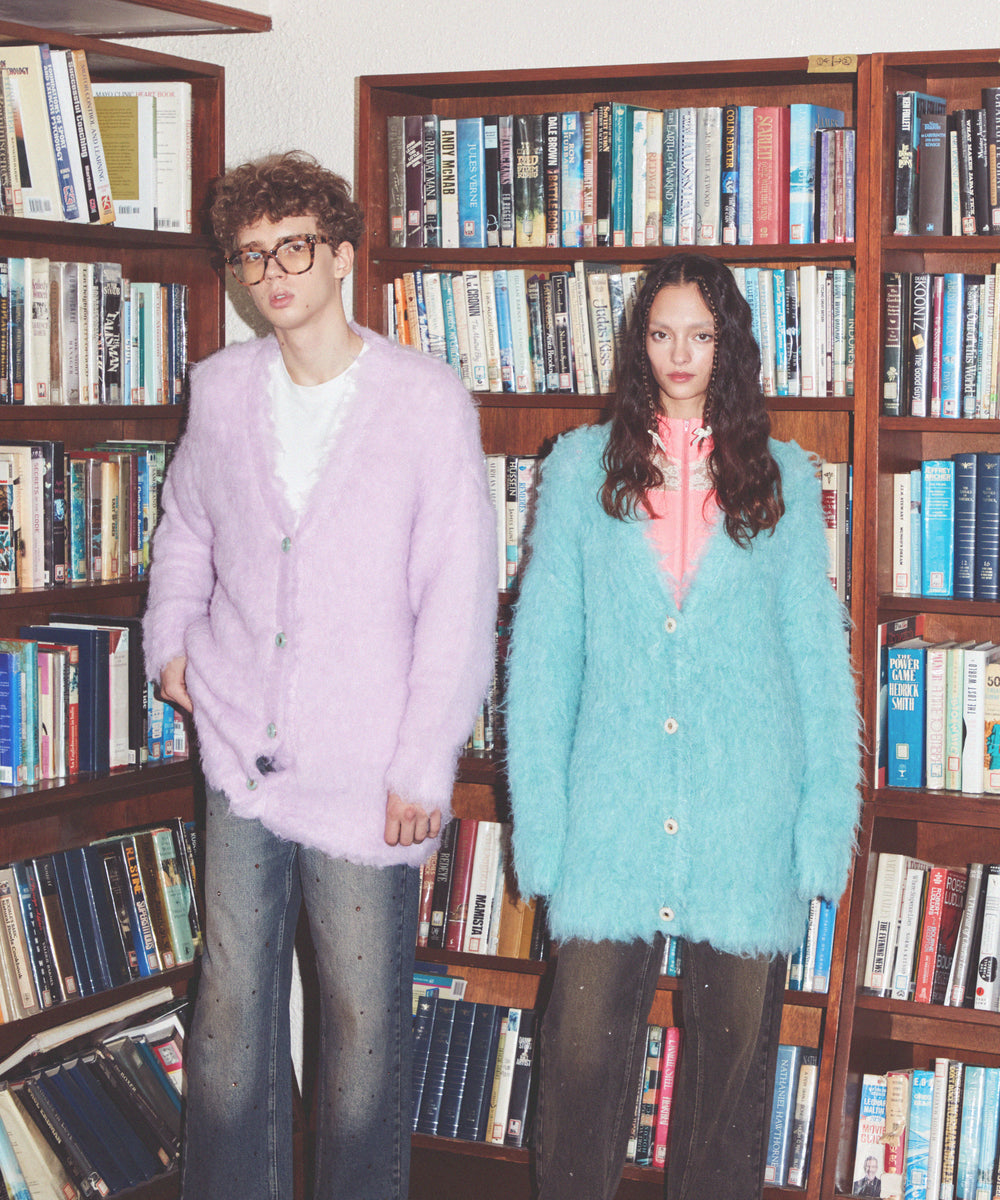 ウェーブシャギーカーデ