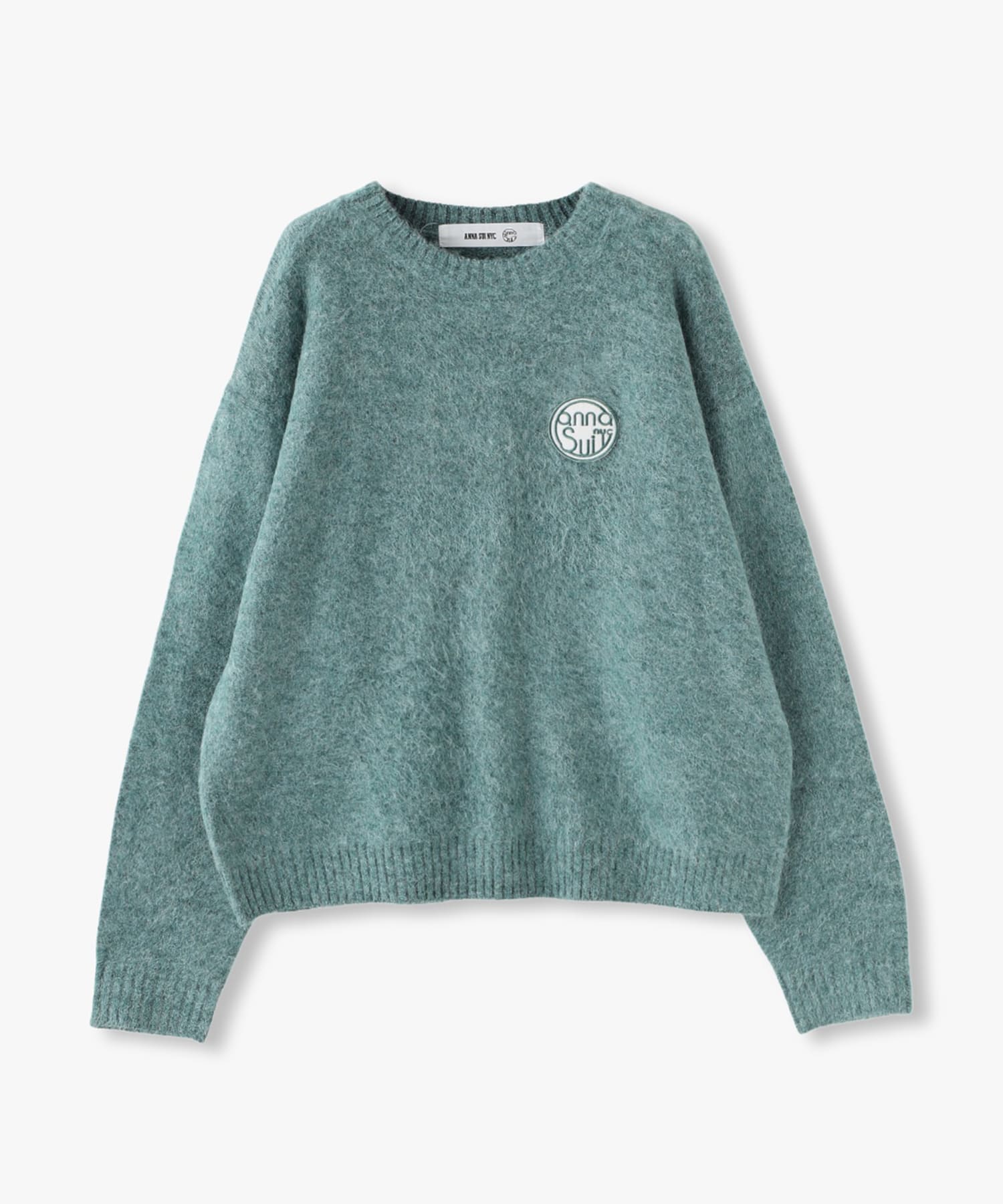 ANNA SUI NYC サークルロゴワッペンミックスニット